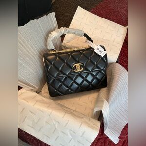Chanel Black Quilted Handbag